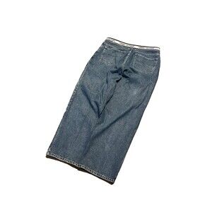 Tommy Hilfiger Vintage 90s Jeans Sick Spell Out Waistband Wide Leg Baggy 40x32